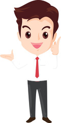 employees and office workers cartoon characters