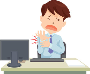 employees and office workers cartoon characters