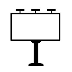 blank billboard icon with simple design