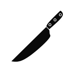 kitchen knife icon with trendy design