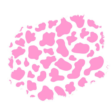 Pink Cow Print