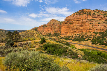 Fototapeta na wymiar Utah country landscape in summer season