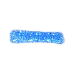blue glitter brushstroke