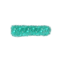 green glitter brushstroke