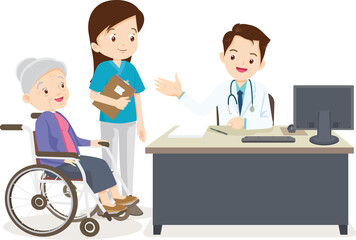 doctor and patient medical health care concept