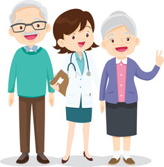 Fototapeta premium doctor and patient medical health care concept