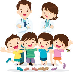 Obraz premium doctor and patient medical health care concept