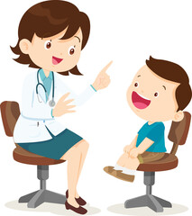 Fototapeta premium doctor and patient medical health care concept