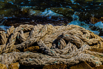 old rope by the sea