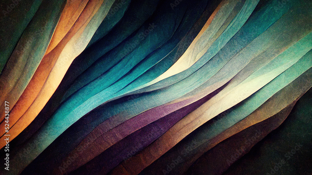Wall mural organic lines as abstract wallpaper background design