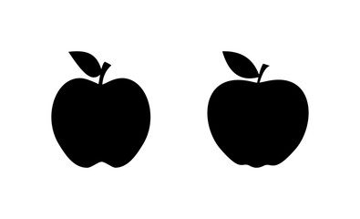 Apple icon vector. Apple sign and symbols for web design.