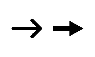 Arrow icon vector. Arrow sign and symbol for web design.