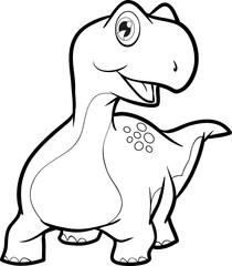 cartoon dinosaurs jurassic world for kids cute dinosaurs black and white for coloring