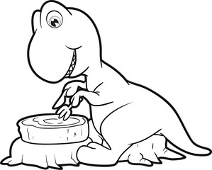 cartoon dinosaurs jurassic world for kids cute dinosaurs black and white for coloring