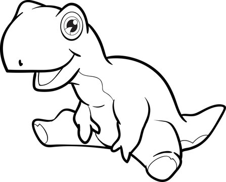 cartoon dinosaurs jurassic world for kids cute dinosaurs black and white for coloring