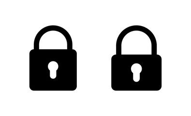 Lock icon vector. Padlock sign and symbol. Encryption icon. Security symbol
