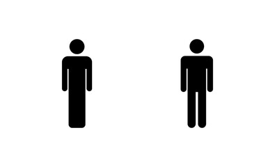 Man icon vector. male sign and symbol. human symbol