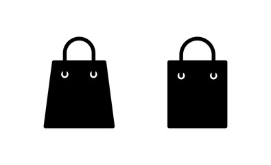 Shopping bag icon vector. shopping sign and symbol