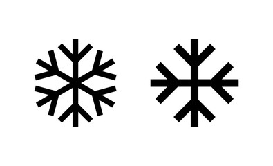 Snow icon vector. snowflake sign and symbol