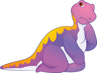 funny cartoon dinosaurs for kids cute dinosaurs. T-rex, diplodocus, triceratops cartoon style