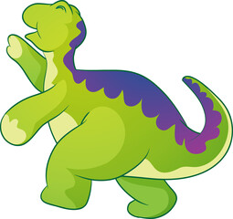 funny cartoon dinosaurs for kids cute dinosaurs. T-rex, diplodocus, triceratops cartoon style