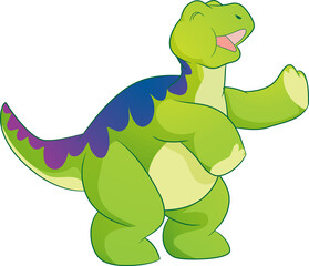 funny cartoon dinosaurs for kids cute dinosaurs. T-rex, diplodocus, triceratops cartoon style