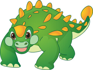 funny cartoon dinosaurs for kids cute dinosaurs. T-rex, diplodocus, triceratops cartoon style