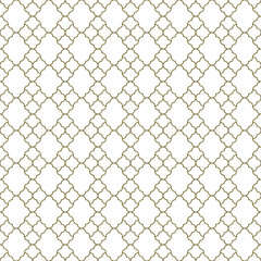 Seamless arabic geometric ornament in brown color.