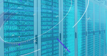Image of scope scanning and data processing over computer servers