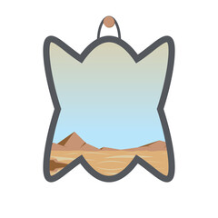 Aesthetic Desert Hanging Wall Frame Home decoration