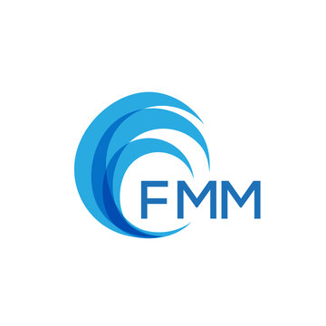 FMM letter logo. FMM blue image on white background. FMM Monogram logo design for entrepreneur and business. . FMM best icon.
