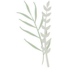 Aesthetic wreath green leaf nature
