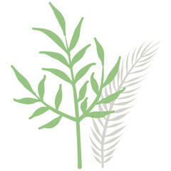 Aesthetic wreath green leaf nature