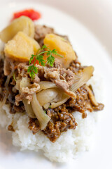 肉じゃがキーマカレー