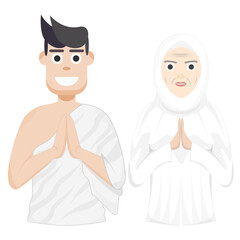 Couple Happy Eid Al Fitr Adha Ramadan Pose Give Wishing