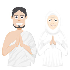 Couple Happy Eid Al Fitr Adha Ramadan Pose Give Wishing