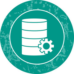 Unique Database Management Vector Icon