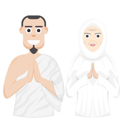 Couple Happy Eid Al Fitr Adha Ramadan Pose Give Wishing