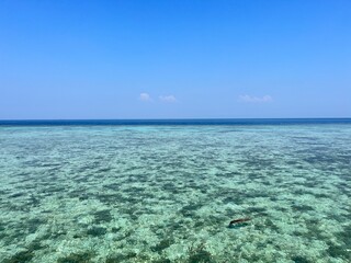 Seafront at Daylight on Pulau Tidung, one of the Thousand Islands close to Jakarta, Indonesia