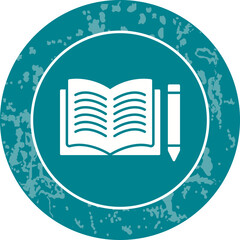 Unique Pencil and Book Vector Icon