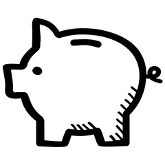 Piggy Bank Vector Icon