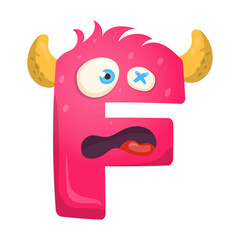 Letter F Monster