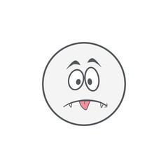 Emoticon Doodle Cute Basic Shape With Expression