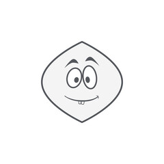 Emoticon Doodle Cute Basic Shape With Expression