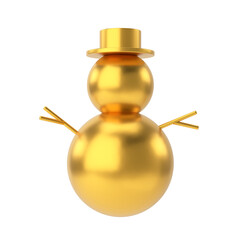 Christmas snowman. 3D Christmas element.