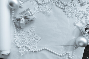 christmas decoration on white background