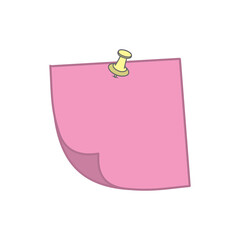 Sticky Notes Pink Pin
