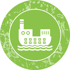 Naklejka premium Cargo Ship Icon