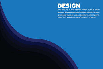 flat design, wave ,colorful abstract background