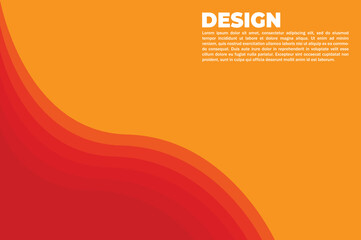 Obraz premium flat design, wave ,colorful abstract background